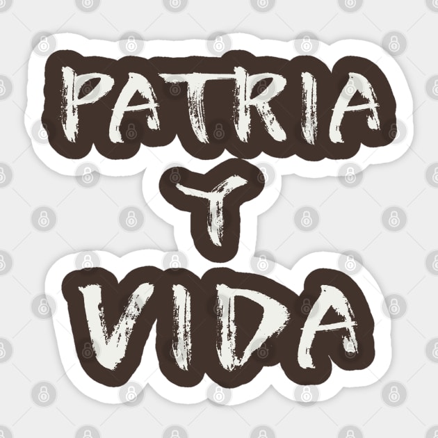 PATRIA Y VIDA Sticker by LuksTEES